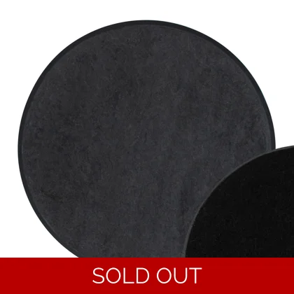 Thick Coaster - Round (Black Felt Back)